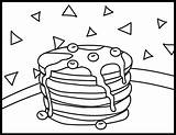 Pancake Coloring Pages  Roaring Spork sketch template