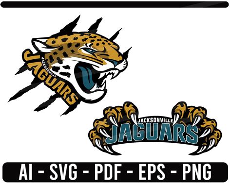 Jacksonville Jaguars garras SVG NFL deportes Logo Football | Etsy