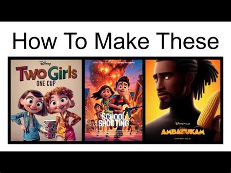 How To Make AI Generated Disney Movie Posters - YouTube