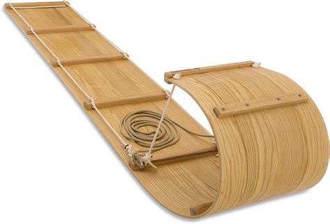 The Luxury Wooden Toboggan Snow Sled for Family, Tobboggans for Kids ...