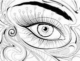 Printable Eye Coloring Page sketch template