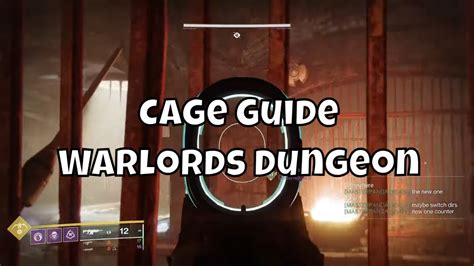 Cage Puzzle Guide - Warlords Ruin Dungeon Prison Cell (ALL HIGHLIGHTED) - YouTube