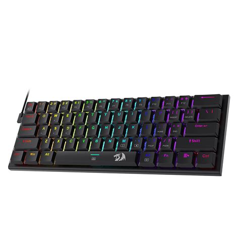 Redragon K614 Anivia 60% Ultra Thin Wired Mechanical Keyboard, Slim Compact 61 Keys RGB Gaming ...