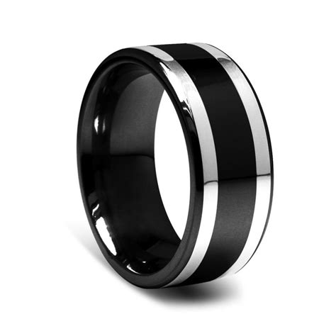 Black Gold Wedding Rings for Men Black Gold Wedding Rings, Black Gold Jewelry, Cool Wedding ...