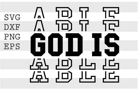 God is able SVG By spoonyprint | TheHungryJPEG