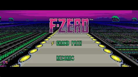 F-Zero (SNES) - Widescreen Gameplay - YouTube