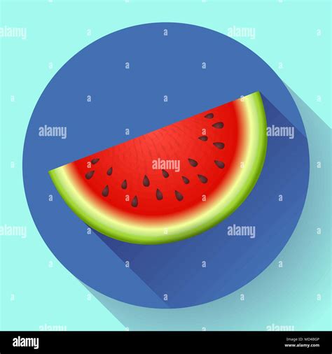 watermelon icon vector Stock Vector Image & Art - Alamy