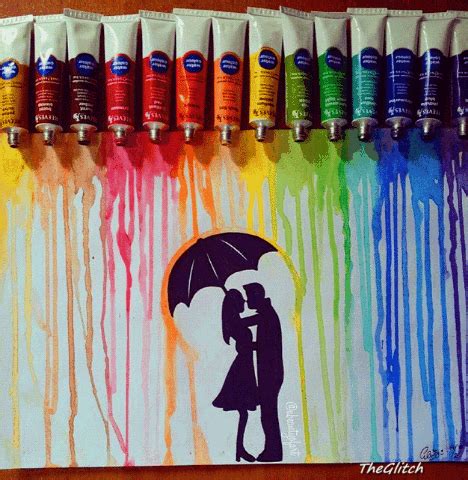 illusion911: “ 🌈Colors of Love🌈 ” Cute Questions, Rain Painting, Couple ...