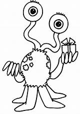 Free & Easy To Print Monster Coloring Pages  Tulamama sketch template
