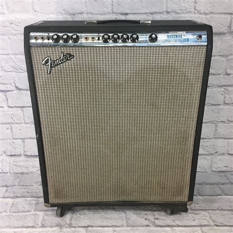 Fender Bassman Ten 50-Watt 4x10 Vintage Silverface Guitar Combo Amp - Evolution Music