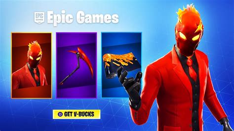 The NEW Fortnite FIRE SKIN! (Evil Suit Skin Bundle) - YouTube