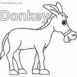 donkey coloring pages To Print  Donkey Coloring Pages Free sketch template
