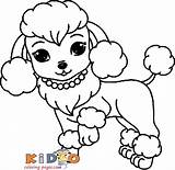 Printable Poodle Coloring Pages sketch template