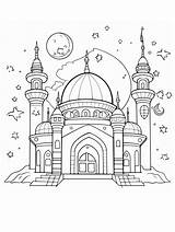 A Wonderful Mosque coloring Page  Download Print Or Color Online For Free sketch template