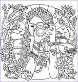 Girly Pages For Teens Coloring sketch template
