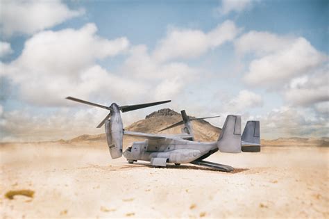 Cv22 Osprey Tiltrotor Military Aircraft Scale Model Photography Stock Photo - Download Image Now ...