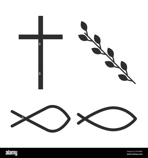 Jesus Fish Symbol With Cross