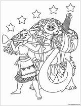 Printable Moana Coloring Pages sketch template