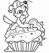 Dibujo De Pinkie Pie Sobre Un Gran Brownie para colorear  Dibujos sketch template