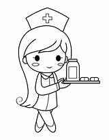 Free Printable Nurse Outline Coloring Page  Coloringuscom sketch template