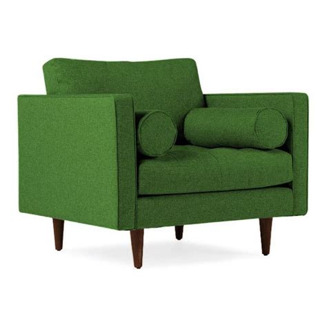 Joybird Briar Mid Century Modern Green Chair ($749) liked on Polyvore ...