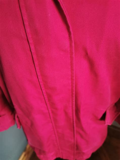 Joules Coast MID Jacket Lined Rain Coat Berry Size 12 - Gem