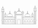 Badshahi Mosque coloring page  Download Print Or Color Online For Free sketch template