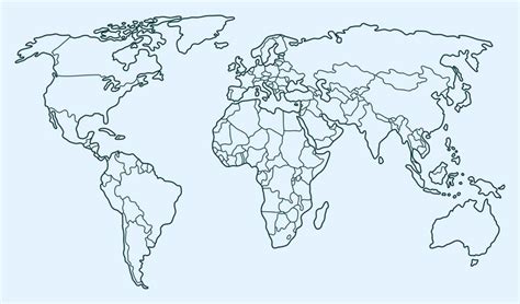 Printable World Map Without Labels