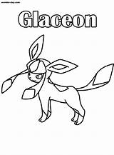 Glaceon Coloring Pages sketch template