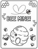 Bee Mine Coloring Sheet By Mrs Momma PreK  TPT sketch template