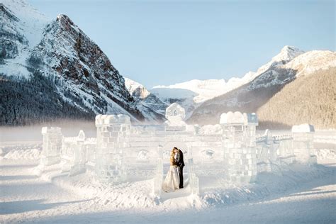 Fairmont Chateau Lake Louise Wedding Photography in Winter | Film ...