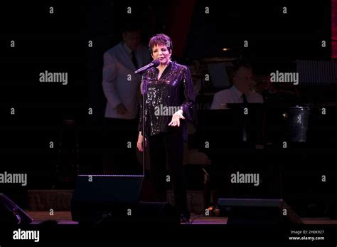 Liza Minnelli performs live on stage at Hampton Court Palace, London Stock Photo - Alamy