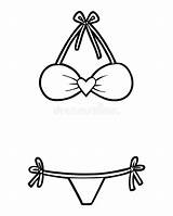Bikini Coloring Imprimer Clipart Coloriage Pages Kleurplaat Dessin  sketch template