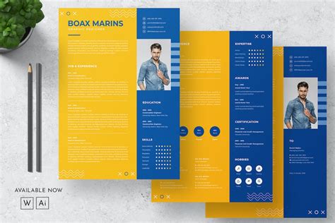 Resume Word, Print Templates ft. resume & clean - Envato Elements