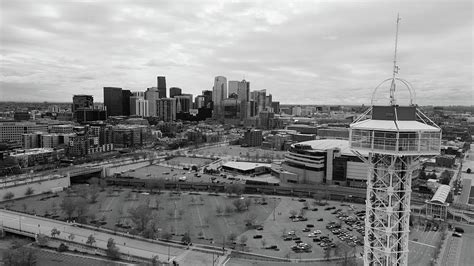 Denver Colorado skyline in black and white Photograph by Eldon McGraw ...