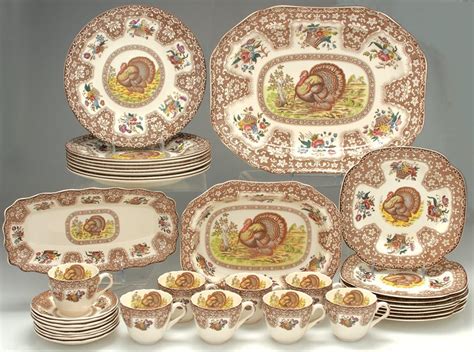 Spode: Thanksgiving-Brown Multicolor | Service de table