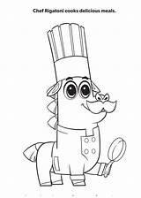 Chef Rigatoni sketch template