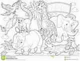 Preschool Zoo Animals Coloring Pages sketch template