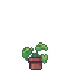 Pixel Plant Sticker | Pixel art landscape, Pixel art design, Pixel art