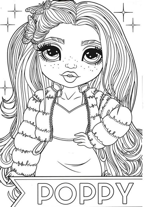 Rainbow High Dolls Printable Coloring Pages