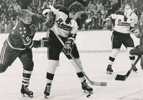 Boston Braves Rick Leduc attempts to score vs. Rochester - Boston ...