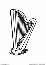 Harpsichord Coloring Pages sketch template