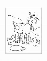 Goat Coloring Pages – Printable FREE sketch template