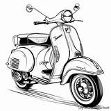 Scooter Coloring Pages  Free & Printable sketch template