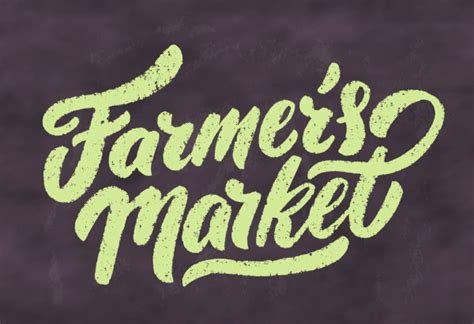 Farmers market sign. Stock Vector by ©alexgorka 95361130