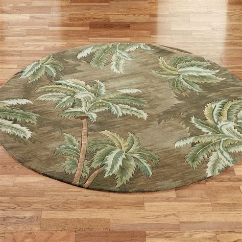 Palm Trees Round Rugs | Round bathroom rugs, Palm tree rugs, Small round bathroom rug