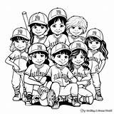 Softball Coloring Pages  Free & Printable sketch template