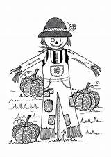 Printable Scarecrow Patterns Cut Out Sketch Coloring Page sketch template