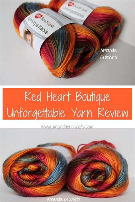 Red Heart Boutique Unforgettable Yarn Review - Amanda Crochets