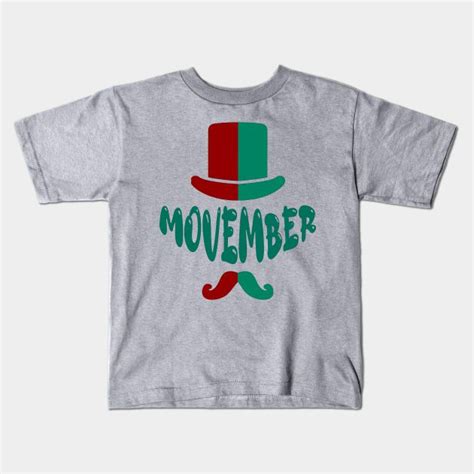 MOVEMBER - mustache - meme - funny cool design - gift ideas - Movember - Kids T-Shirt ...